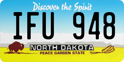 ND license plate IFU948