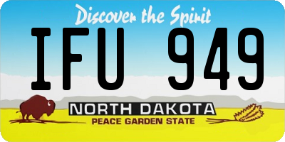 ND license plate IFU949