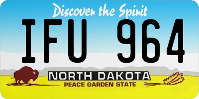 ND license plate IFU964