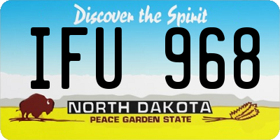 ND license plate IFU968