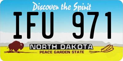 ND license plate IFU971