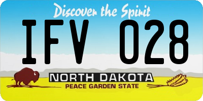 ND license plate IFV028