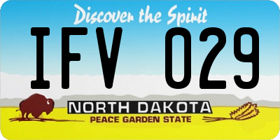 ND license plate IFV029