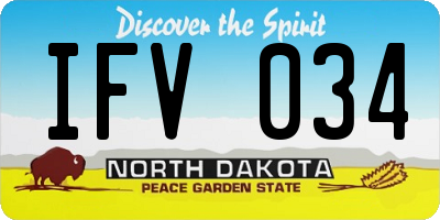 ND license plate IFV034