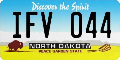 ND license plate IFV044