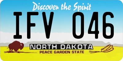 ND license plate IFV046