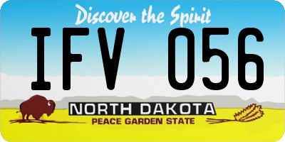 ND license plate IFV056