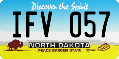 ND license plate IFV057