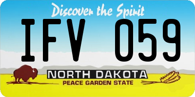 ND license plate IFV059