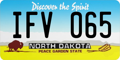 ND license plate IFV065