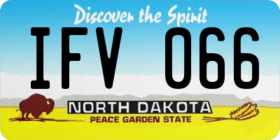 ND license plate IFV066