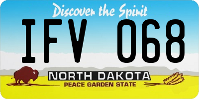ND license plate IFV068
