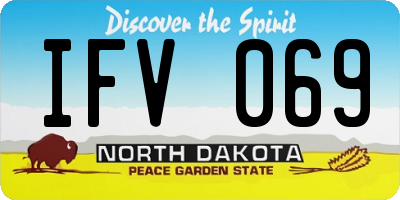 ND license plate IFV069