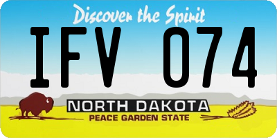 ND license plate IFV074