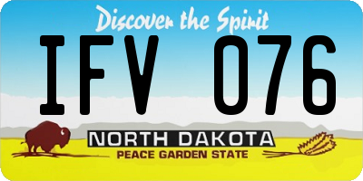 ND license plate IFV076