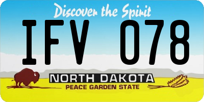 ND license plate IFV078