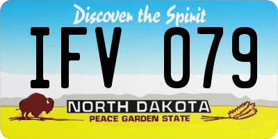 ND license plate IFV079