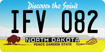 ND license plate IFV082
