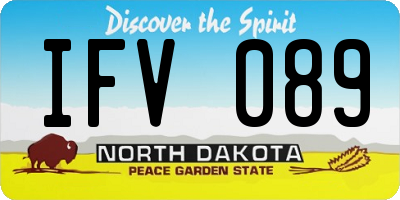 ND license plate IFV089