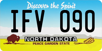 ND license plate IFV090