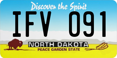 ND license plate IFV091