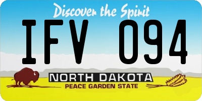 ND license plate IFV094