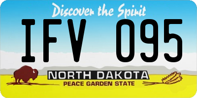 ND license plate IFV095