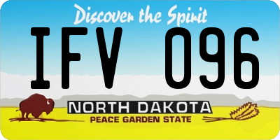 ND license plate IFV096