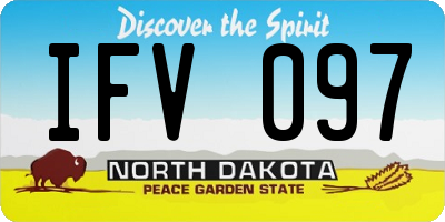 ND license plate IFV097