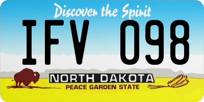 ND license plate IFV098