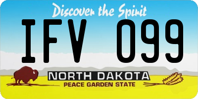 ND license plate IFV099