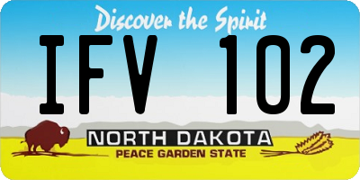 ND license plate IFV102