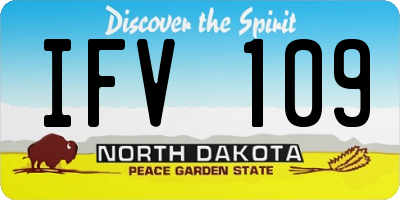 ND license plate IFV109