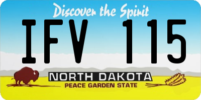 ND license plate IFV115