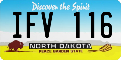 ND license plate IFV116