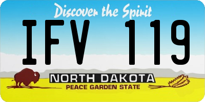 ND license plate IFV119