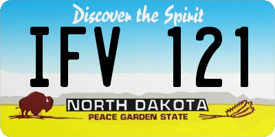 ND license plate IFV121