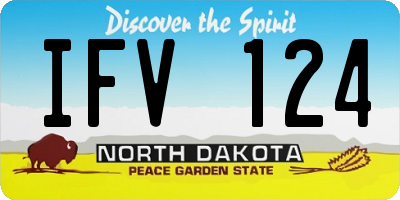 ND license plate IFV124