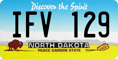 ND license plate IFV129