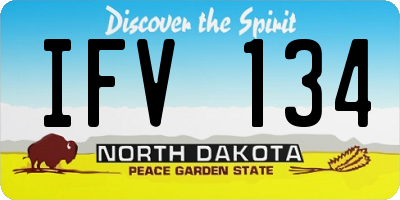 ND license plate IFV134
