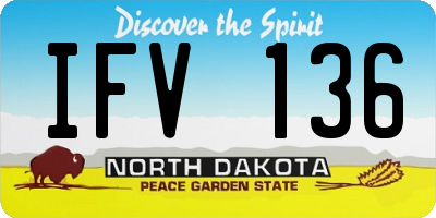 ND license plate IFV136