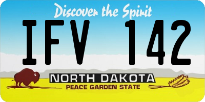 ND license plate IFV142