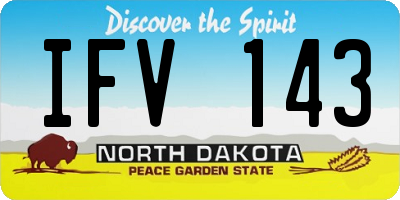 ND license plate IFV143