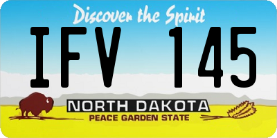 ND license plate IFV145