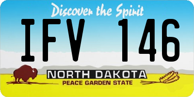 ND license plate IFV146