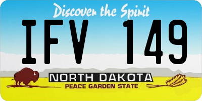 ND license plate IFV149