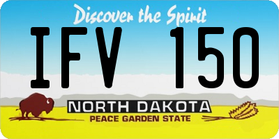 ND license plate IFV150