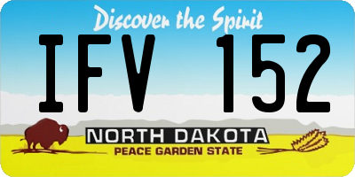 ND license plate IFV152