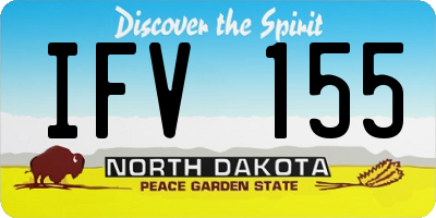 ND license plate IFV155
