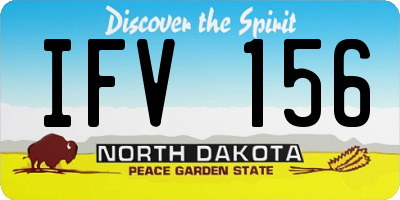 ND license plate IFV156